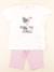Pyjama coton - 6 ans Blanc, rose 1 - vertbaudet enfant 