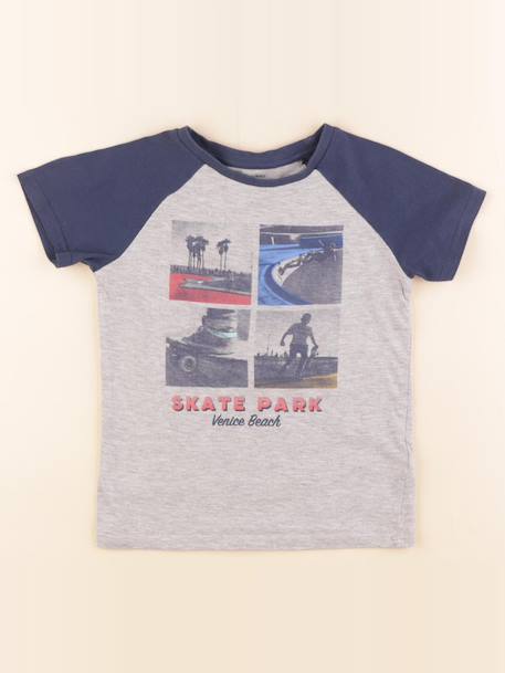 Tee-shirt - 6 ans Gris 1 - vertbaudet enfant 