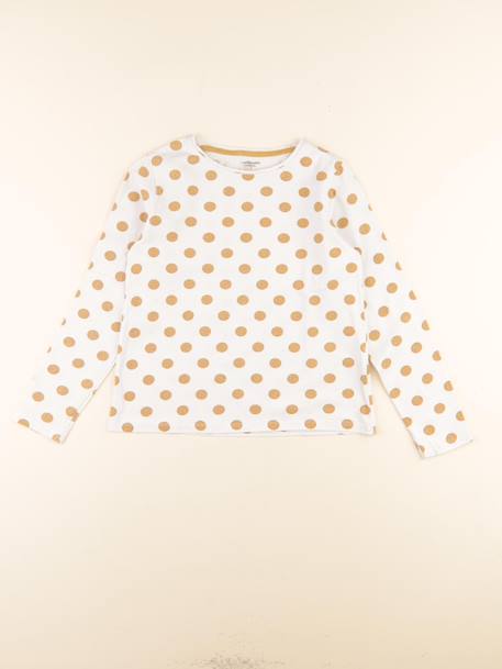 Tee-shirt - 10 ans Blanc, jaune 1 - vertbaudet enfant 