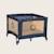 Parc bébé bonnie 100 x 96 cm avec matelas, roulettes et sac de transport Beige sand+Blue navy+Grey stone 11 - vertbaudet enfant 