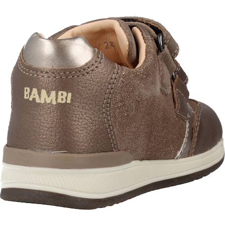 Derbies bébé fille en cuir Marron c1x2u+Rose c8j8n 3 - vertbaudet enfant 