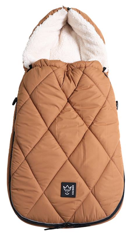 Chancelière pour poussette XL TOO camel+noir / créme 1 - vertbaudet enfant 
