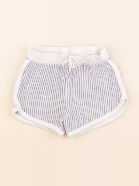 Short - 9 mois Blanc, bleu 1 - vertbaudet enfant 