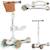 Draisienne trottinette évolutive franky jusqu’à 50 kg avec roues lumineuses et panier Beige+Pink rose 1 - vertbaudet enfant 