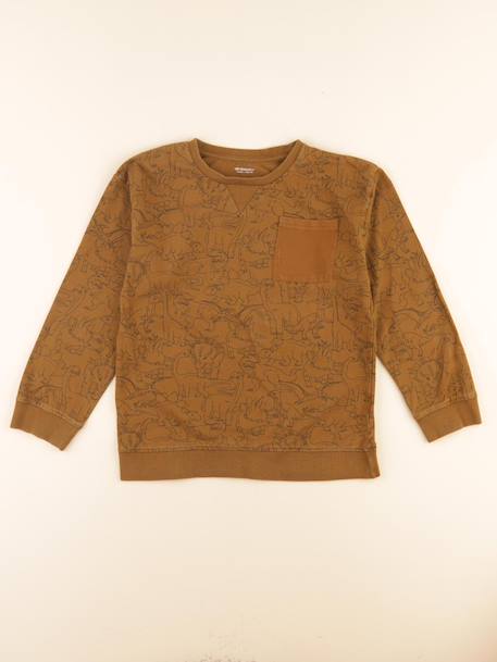 Tee-shirt - 10 ans Marron 1 - vertbaudet enfant 