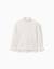 Pull à col montant avec poignets volantés Blanc+Rose+Vert foncé 1 - vertbaudet enfant 