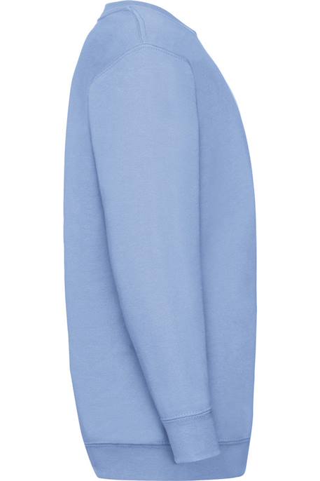 Sweat coton classic Bleu ciel+Bleu marine+Bleu marine sombre+Bleu roi+Noir+Rouge+Tournesol 3 - vertbaudet enfant 