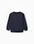 Sweat en coton peigné avec imprimé my home Bleu foncé 2 - vertbaudet enfant 