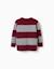 Pull en maille à rayures Rouge foncé+Vert foncé 2 - vertbaudet enfant 