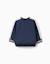 Sweat en coton peigné avec imprimé clay horse Bleu foncé 2 - vertbaudet enfant 