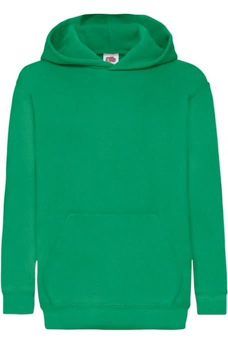 Sweat à capuche enfant coton classic Azur+Bleu marine+Bleu roi+Fuchsia+Noir+Rose clair+Rouge+Tournesol+Vert kelly 24 - vertbaudet enfant 