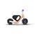Draisienne auto-équilibrante wow Dreamy sky+Pop peach 7 - vertbaudet enfant 