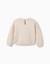 Pull en maille avec fleurs en intarsia Beige clair 2 - vertbaudet enfant 