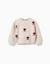 Pull en maille avec fleurs en intarsia Beige clair 1 - vertbaudet enfant 