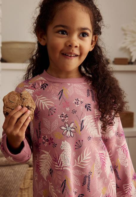 Robe enfant en molleton louisa Rose 1 - vertbaudet enfant 