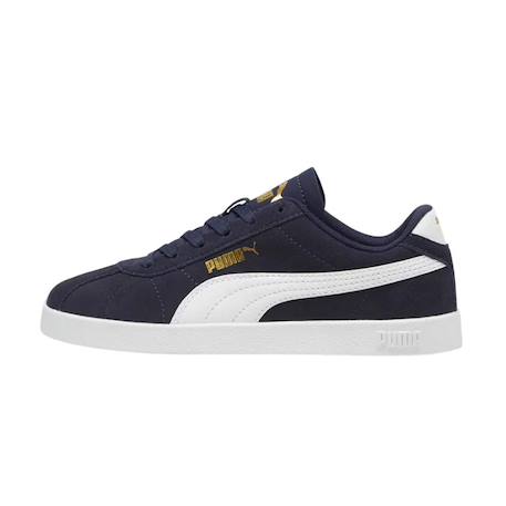 Baskets enfant garçon en cuir Marine, blanc 1 - vertbaudet enfant 
