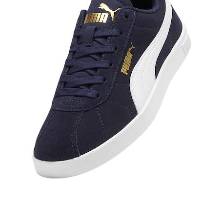 Baskets enfant garçon en cuir Marine, blanc 4 - vertbaudet enfant 