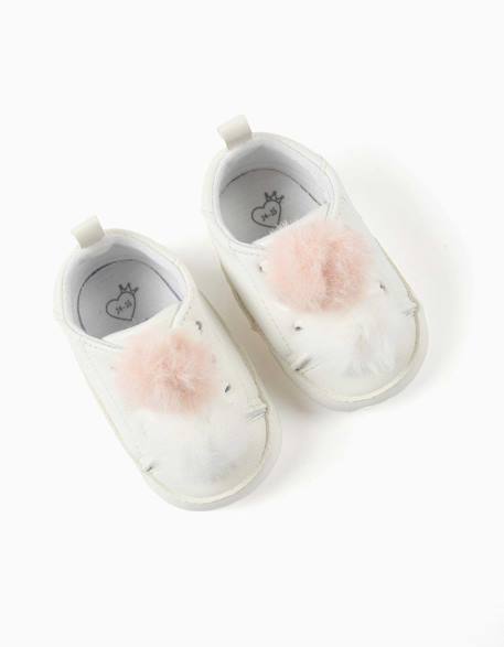 Baskets avec pompons Rose clair 3 - vertbaudet enfant 
