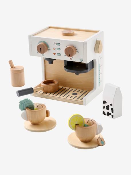 Machine à café et à thé en bois FSC® multicolore 6 - vertbaudet enfant 