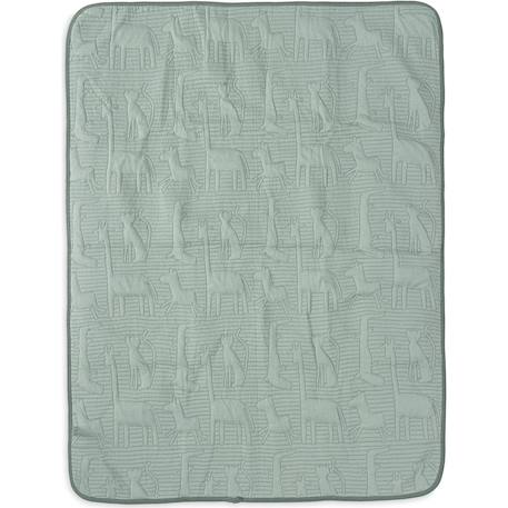 Couverture en coton jungle jambo ash green-laurel (100 x 150 cm) Vert 2 - vertbaudet enfant 