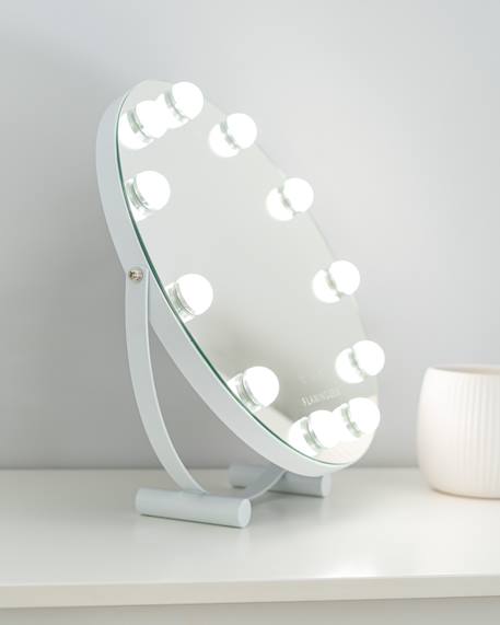 Miroir coiffeuse 11 led intensité réglable Blanc 3 - vertbaudet enfant 