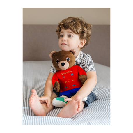 Peluche interactive petit ours brun, chansons, comptines, conteuse d'histoires - 28 cm Noir 2 - vertbaudet enfant 