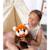 Peluche Floppy choopy panda roux 40 cm Marron 1 - vertbaudet enfant 