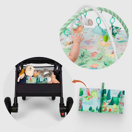 Tapis d’éveil bébé 2en1 inga avec fonction parc et jouets interactifs Multicolor 4 - vertbaudet enfant 