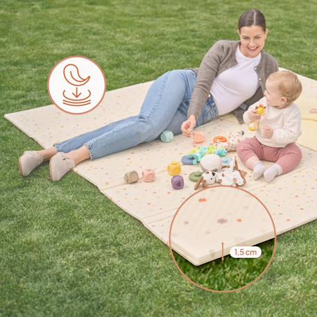 Tapis d’éveil robby double face 180 x 200 cm avec isolation du sol Multicolor 3 - vertbaudet enfant 