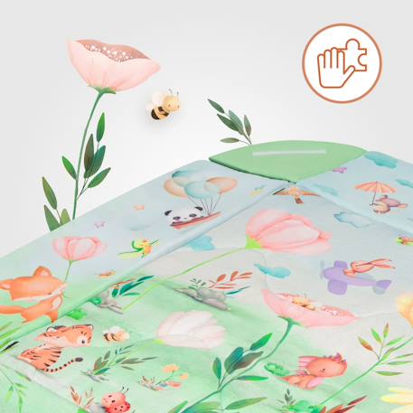 Tapis d’éveil bébé 2en1 inga avec fonction parc et jouets interactifs Multicolor 5 - vertbaudet enfant 