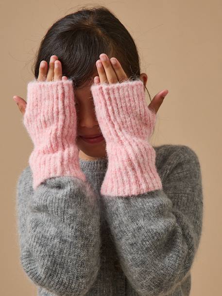 Mitaines chinées fille Rose 1 - vertbaudet enfant 