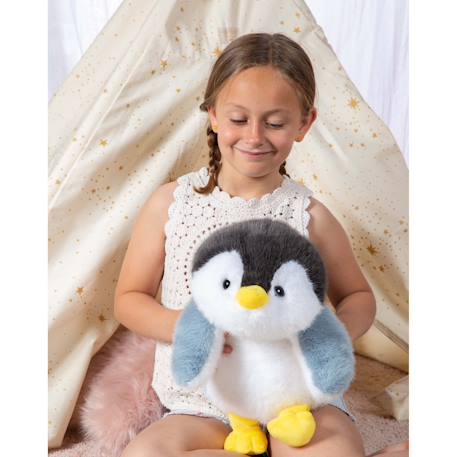 Peluche Floppy choopy pingouin 40 cm Blanc 1 - vertbaudet enfant 