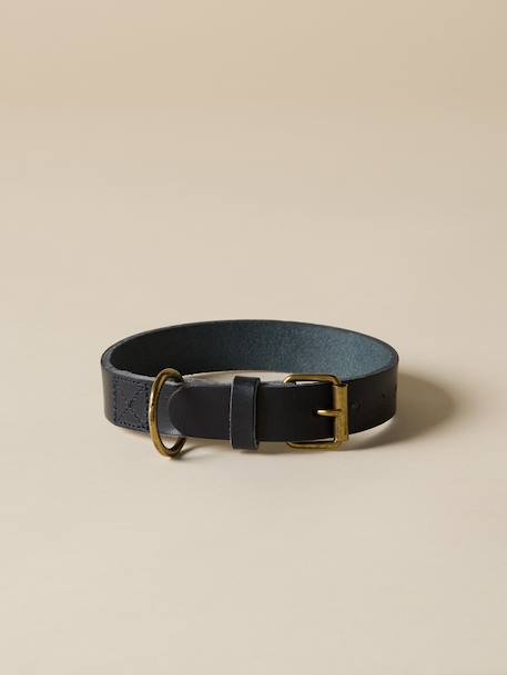 Collier pour chien en cuir - collection fine truffe Marine 1 - vertbaudet enfant 