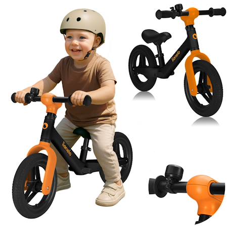 Draisienne toni légère dès 18 mois avec guidon et selle réglables Beige sand+Black orange+Green sage+Pink rose 7 - vertbaudet enfant 