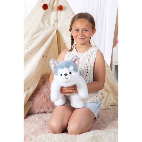 Peluche Floppy choopy husky 40 cm Blanc 3 - vertbaudet enfant 