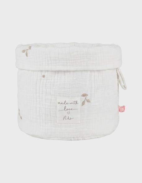 Panier de rangement nomade coton bio Blanc 4 - vertbaudet enfant 