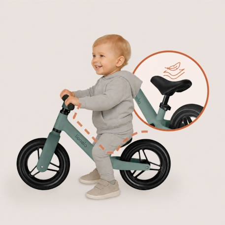 Draisienne toni légère dès 18 mois avec guidon et selle réglables Beige sand+Black orange+Green sage+Pink rose 18 - vertbaudet enfant 