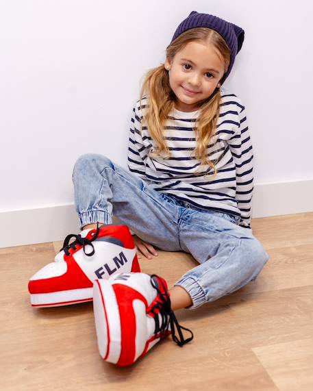 Chaussons antidérapants pour enfants Multicolore+Noir+Rouge 15 - vertbaudet enfant 