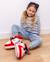 Chaussons antidérapants pour enfants Multicolore+Noir+Rouge 15 - vertbaudet enfant 
