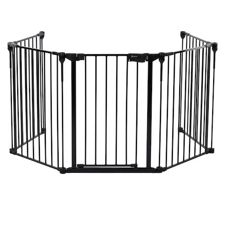 Barrière bébé modulaire 5 panneaux Black 1 - vertbaudet enfant 