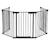 Barrière bébé modulaire 5 panneaux Black 1 - vertbaudet enfant 