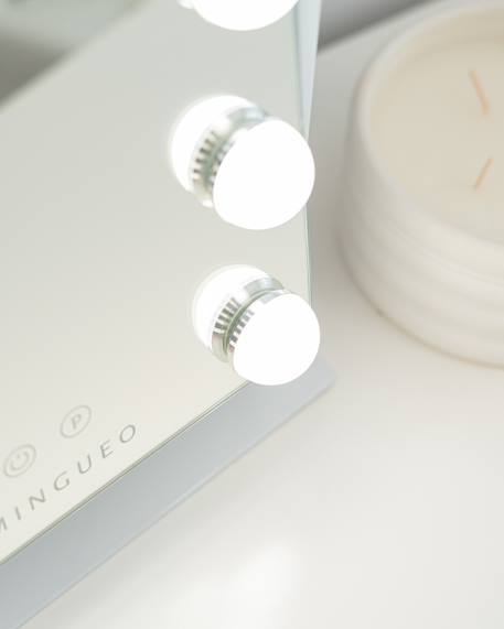 Miroir coiffeuse 9 led intensité réglable Blanc 5 - vertbaudet enfant 