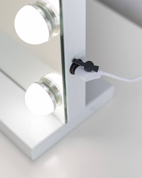 Miroir coiffeuse 15 led intensité réglable Blanc 6 - vertbaudet enfant 