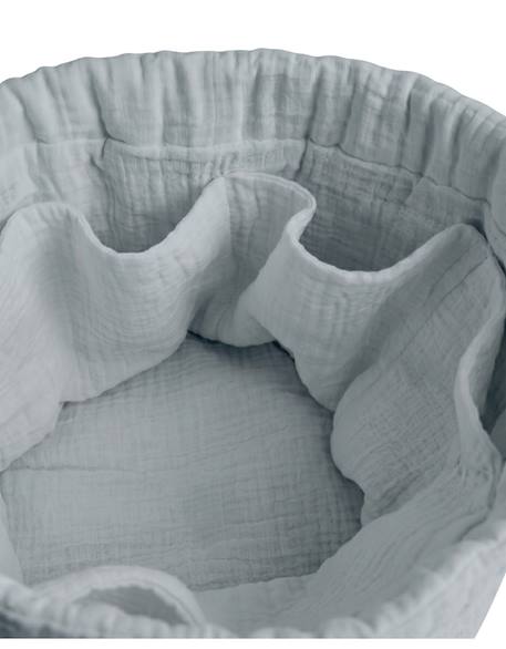 Panier de rangement nomade coton bio Bleu 5 - vertbaudet enfant 