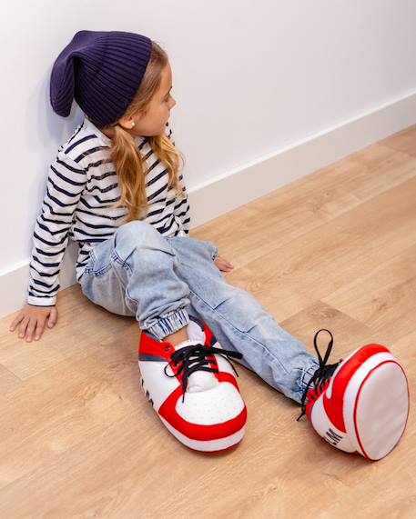 Chaussons antidérapants pour enfants Multicolore+Noir+Rouge 17 - vertbaudet enfant 