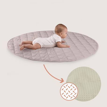 Tapis d’éveil anis set avec arche en bois pliable et tapis de 2 cm Beige 4 - vertbaudet enfant 