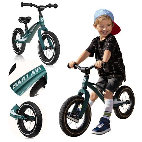 Draisienne bart air légère jusqu’à 30 kg avec guidon et selle réglables Black+Green forest+Pink violet 7 - vertbaudet enfant 