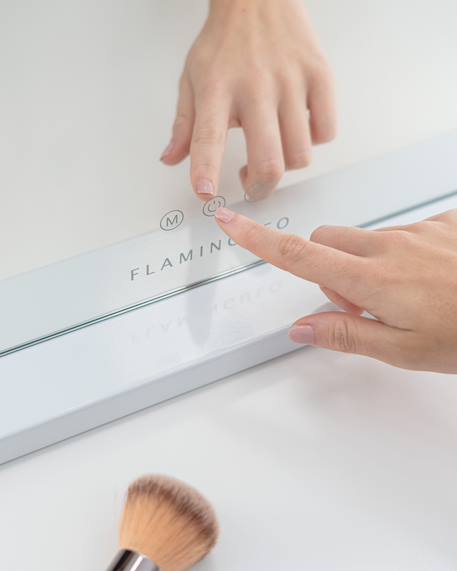 Miroir coiffeuse 15 led intensité réglable Blanc 3 - vertbaudet enfant 