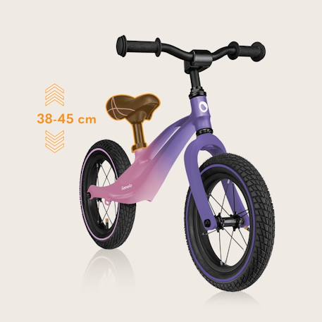 Draisienne bart air légère jusqu’à 30 kg avec guidon et selle réglables Black+Green forest+Pink violet 18 - vertbaudet enfant 