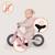 Draisienne toni légère dès 18 mois avec guidon et selle réglables Beige sand+Black orange+Green sage+Pink rose 24 - vertbaudet enfant 